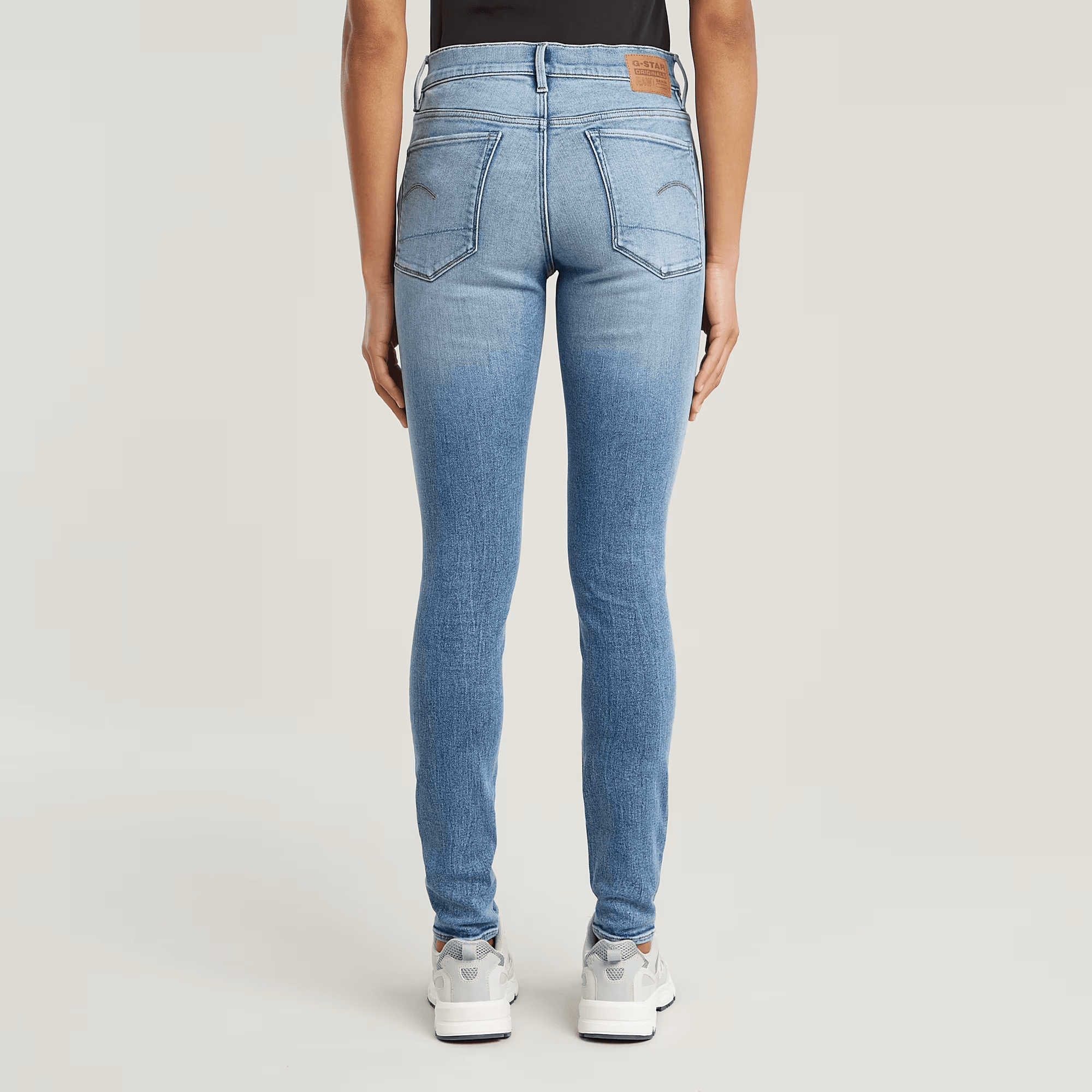 3301 Skinny Jeans in Vintage Blue Stream Destroyed