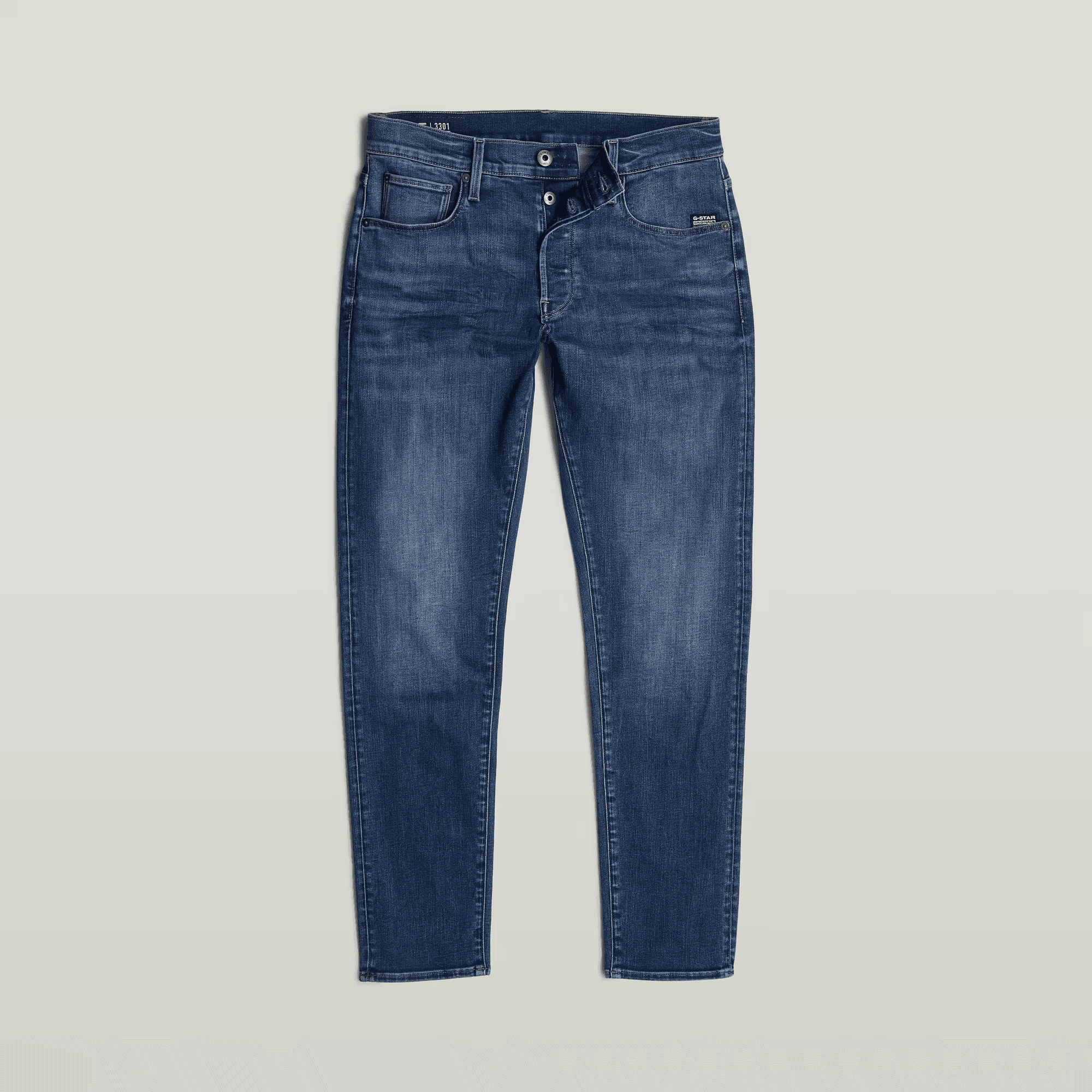 3301 Slim Jeans in Medium Aged