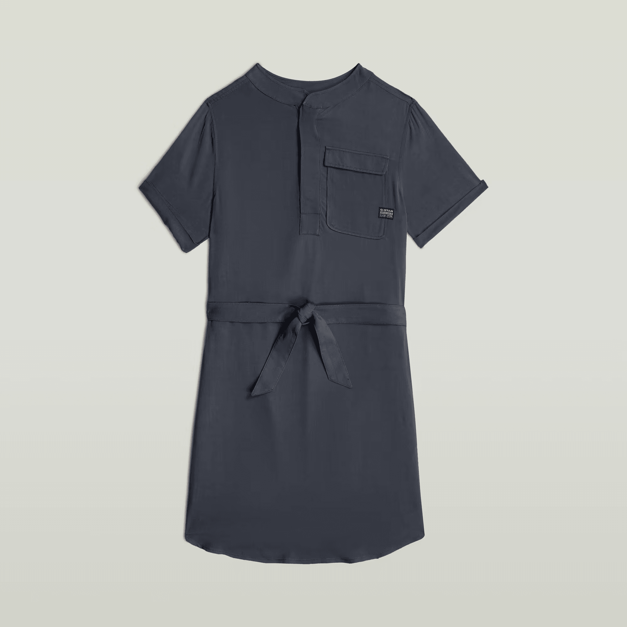 Belted Dress in Petrol