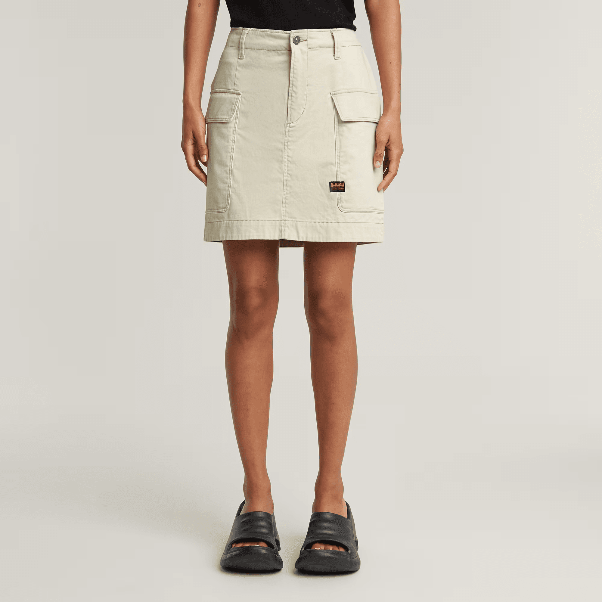 Cargo Mini Skirt in Dark Brick