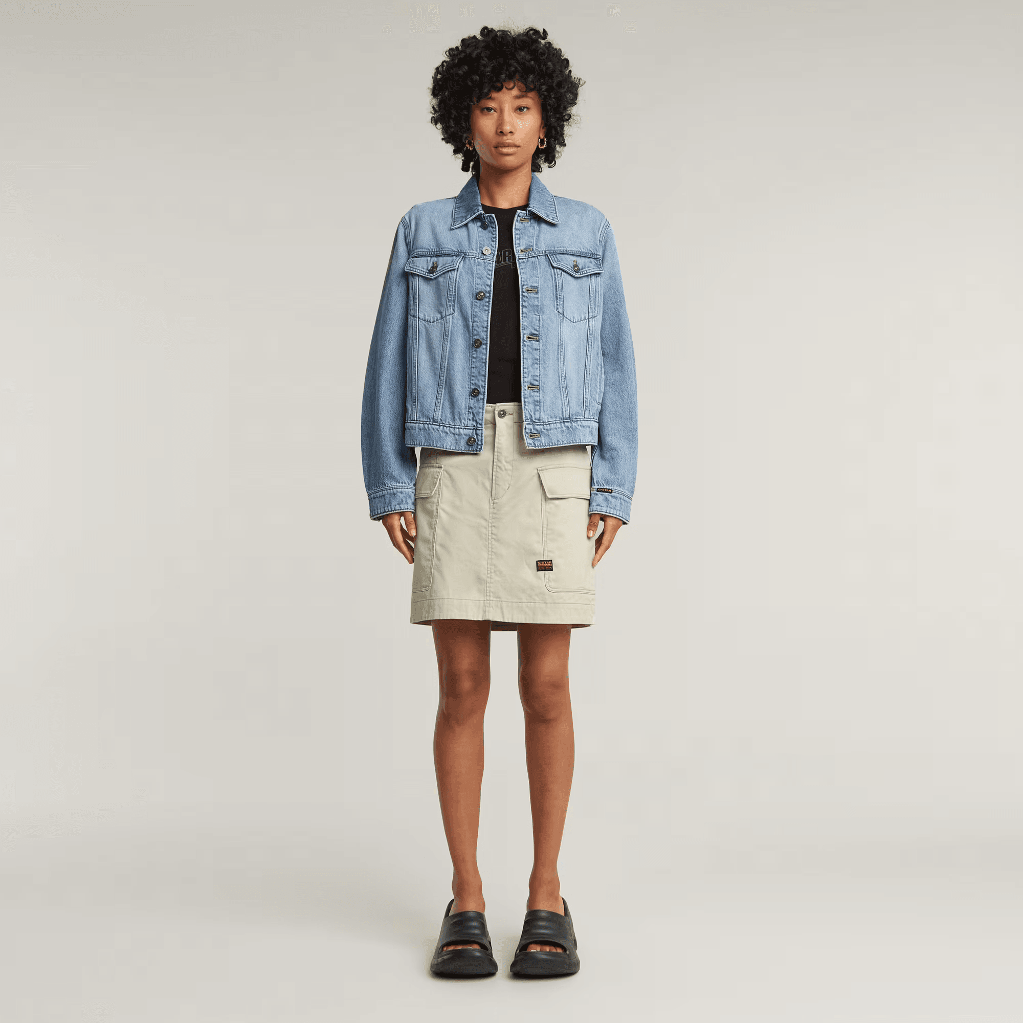 Cargo Mini Skirt in Dark Brick