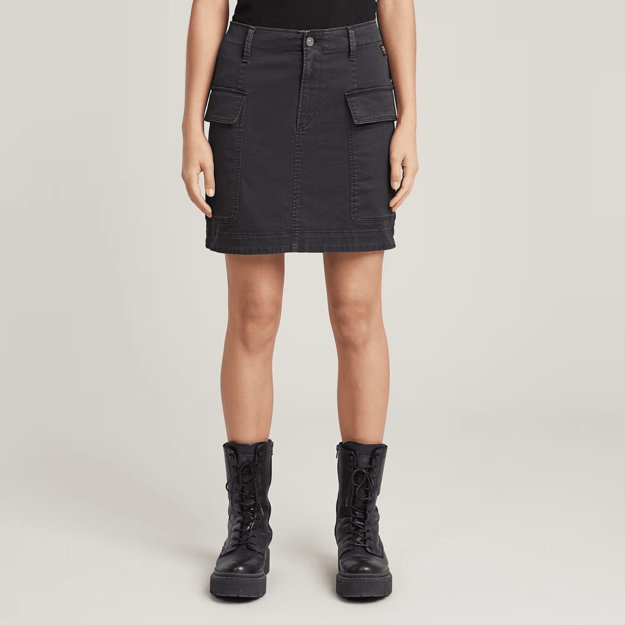 Cargo Mini Skirt in Petrol