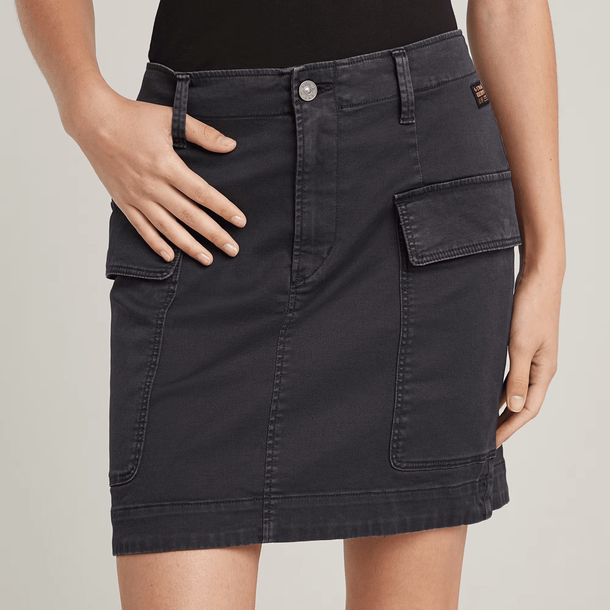 Cargo Mini Skirt in Petrol
