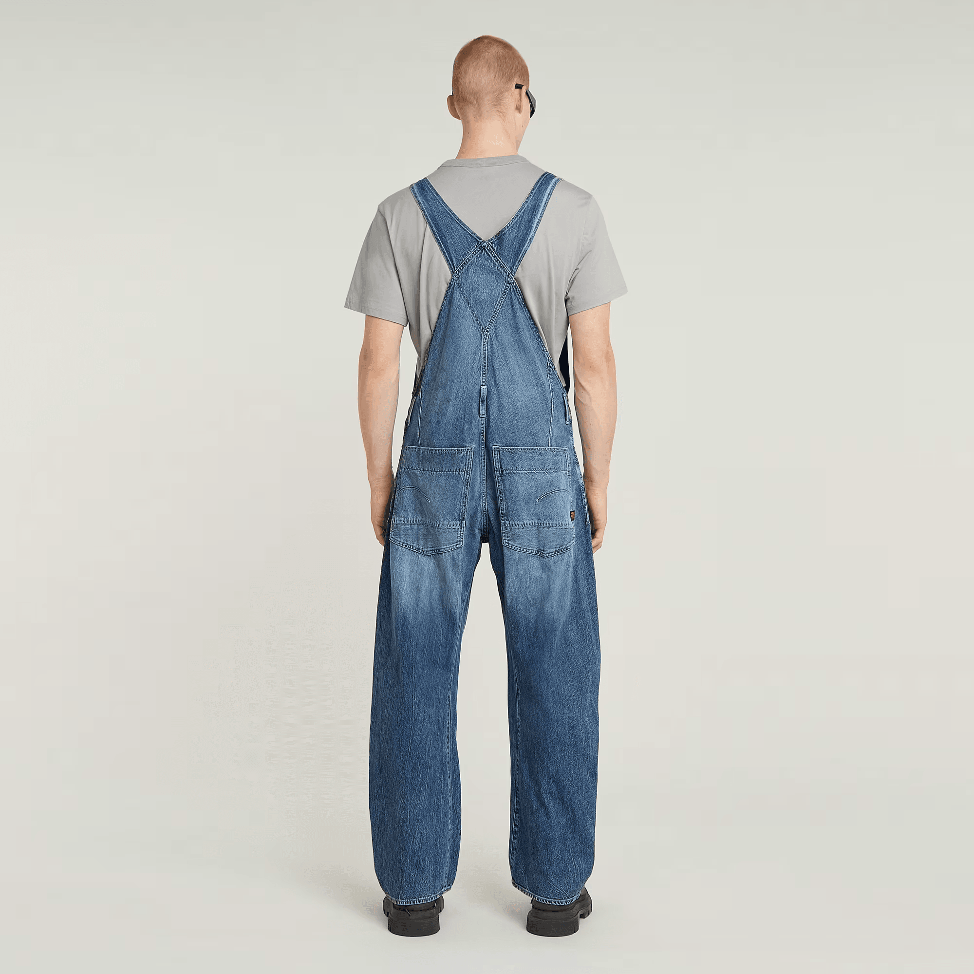 Denim Dungaree 3D Loose in Vintage Violane Destroyed