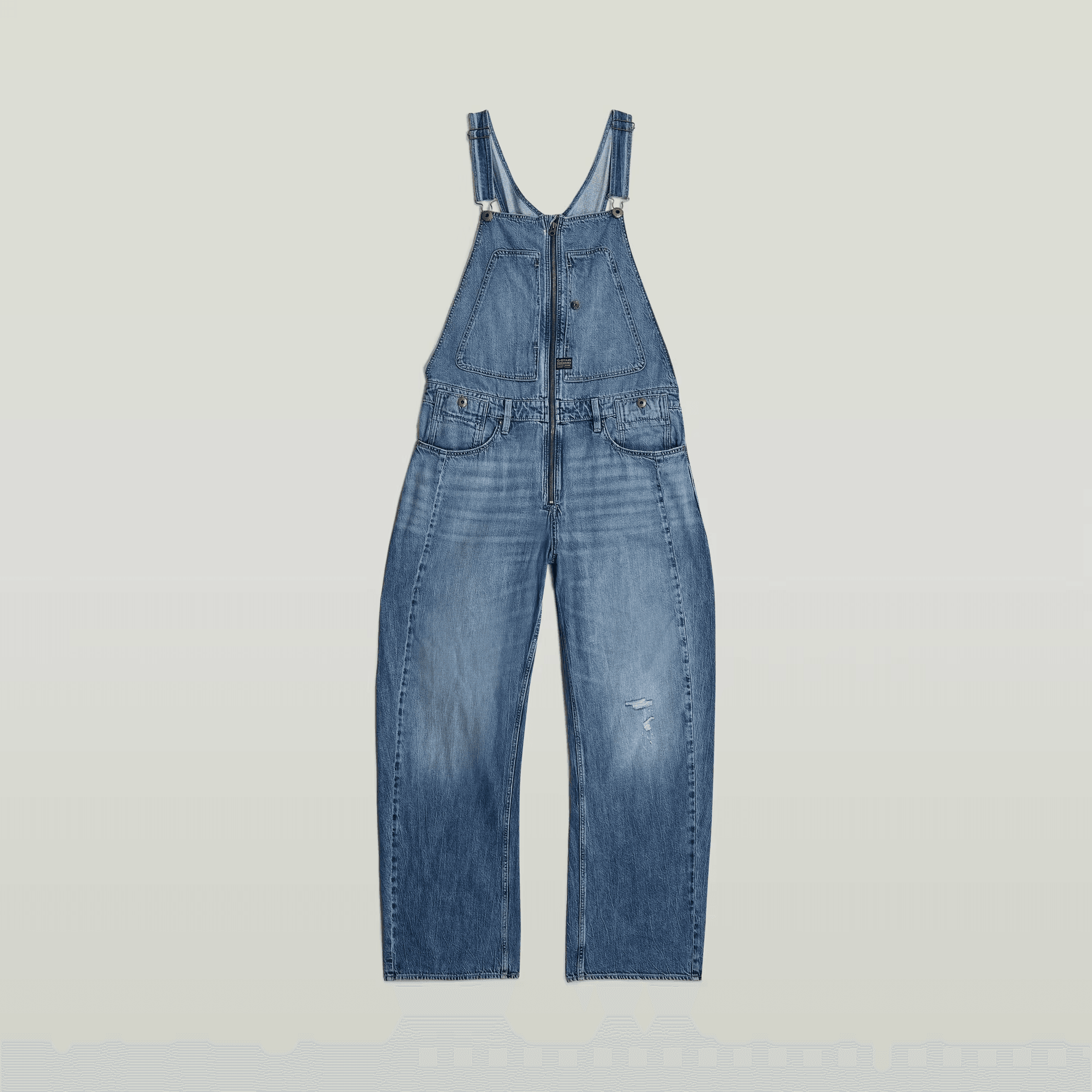 Denim Dungaree 3D Loose in Vintage Violane Destroyed