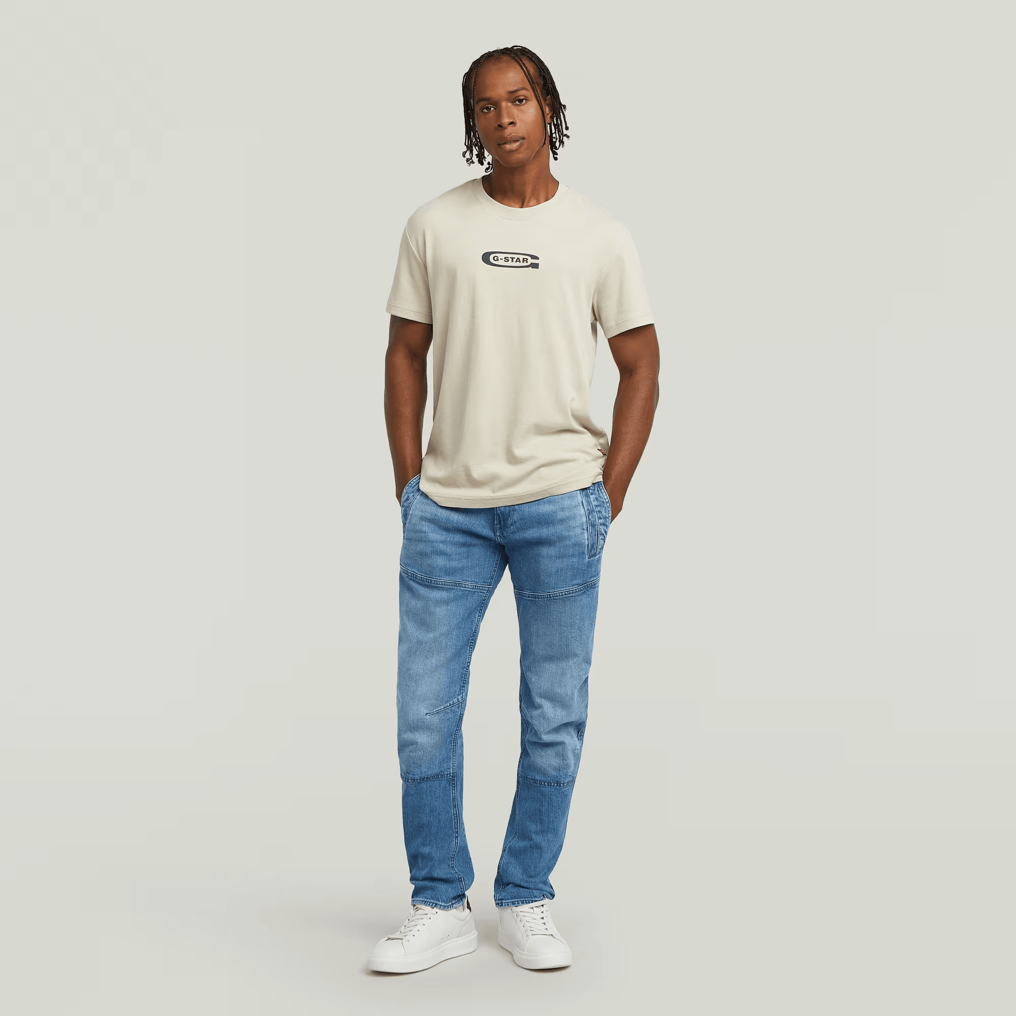 Diver 3D Slim Jeans in Antique Faded Uniform Blue