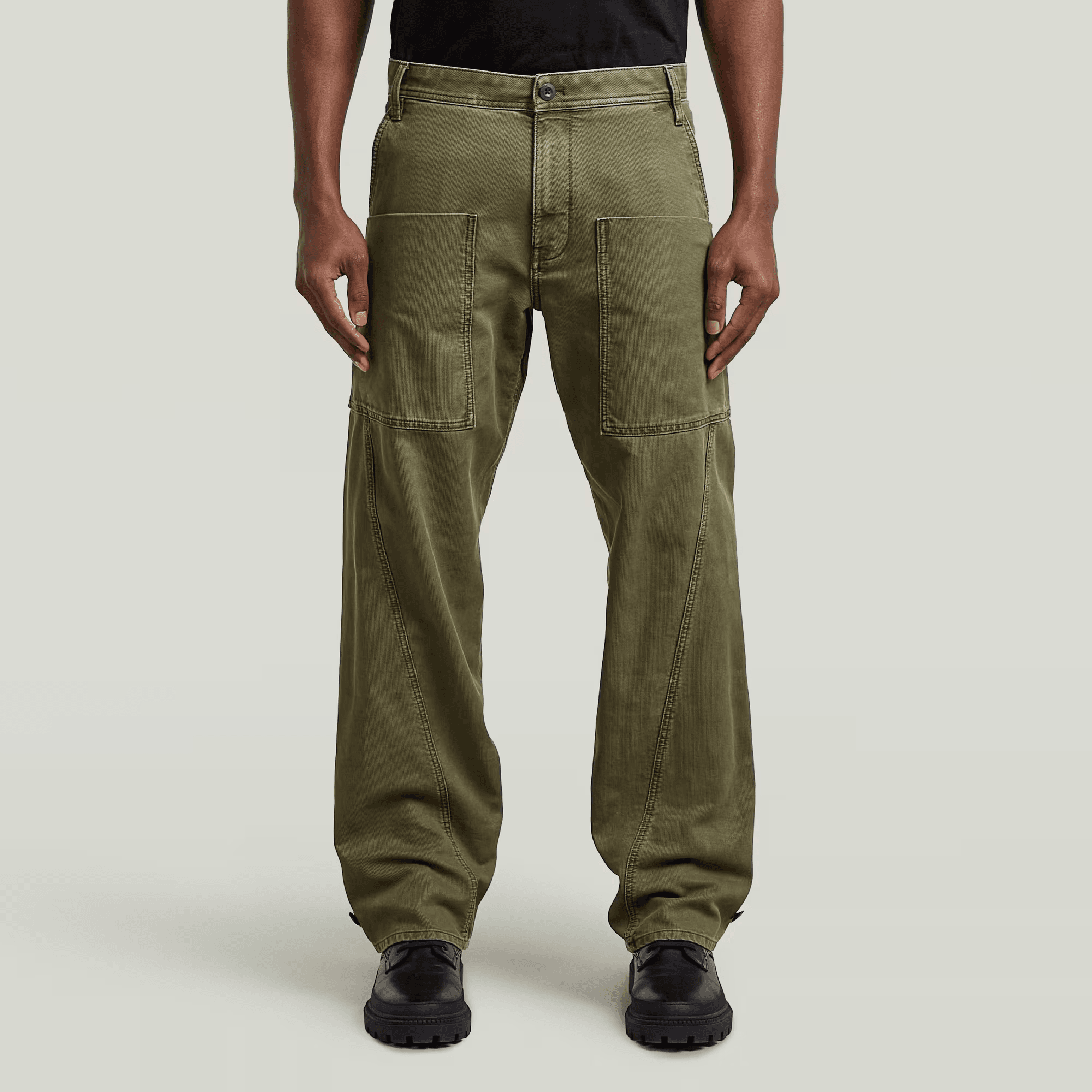 Fatigue Cargo Pants in Shadow Olive - Milu James St