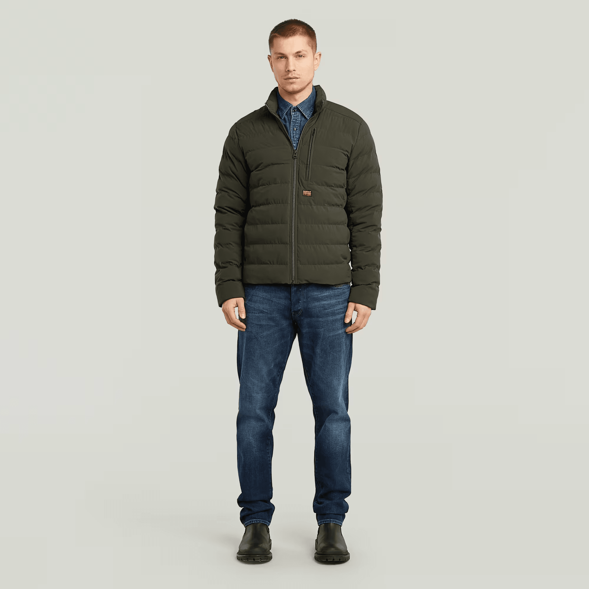 Foundation Liner Jacket in Asfalt