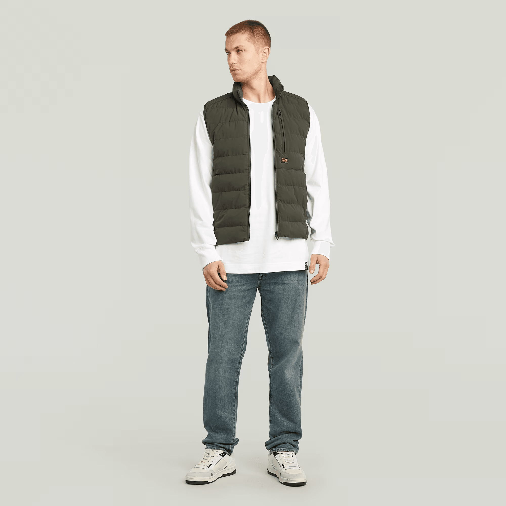 Foundation Liner Vest in Asfalt - Milu James St