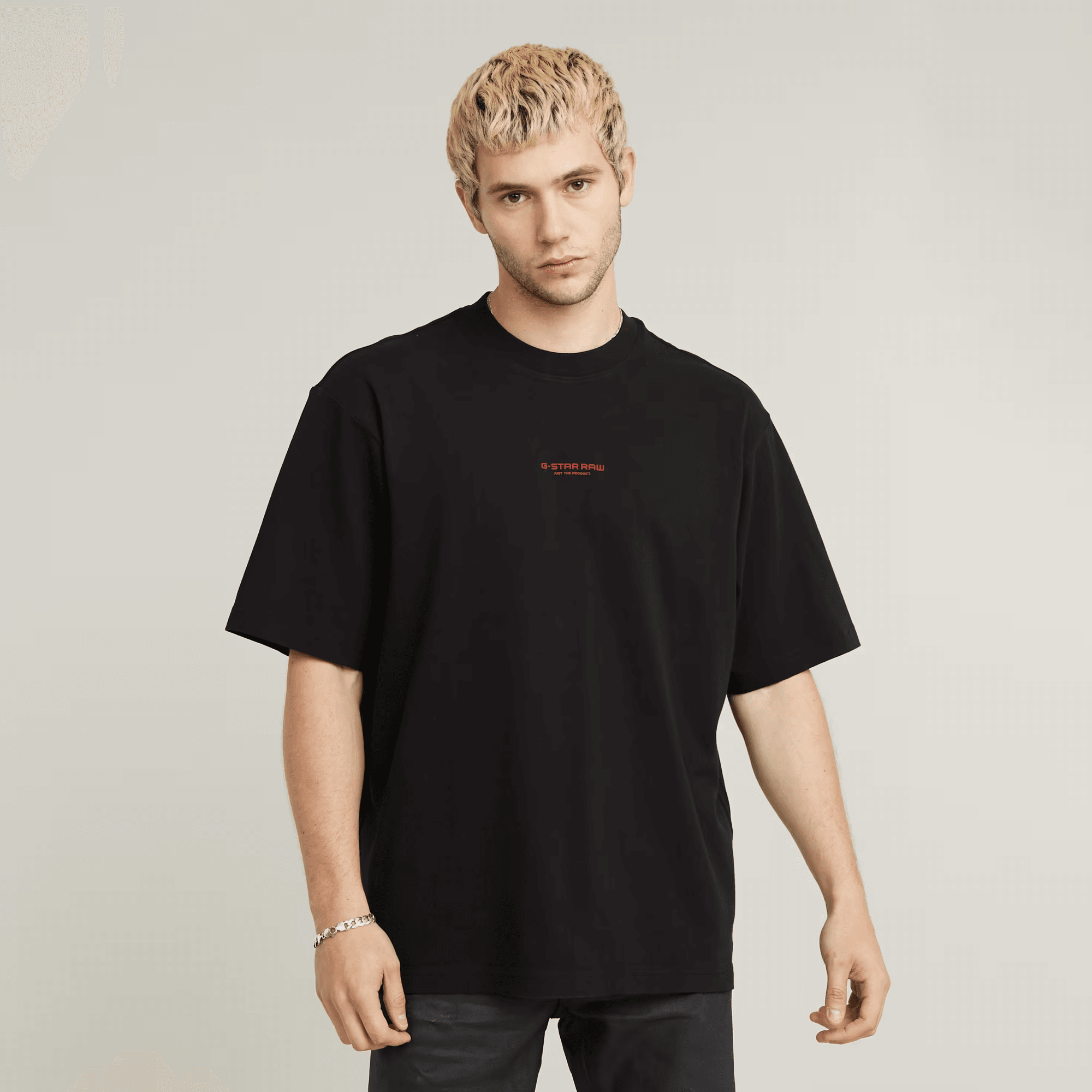 Knolling Back Graphic Boxy T-Shirt in Dark Black