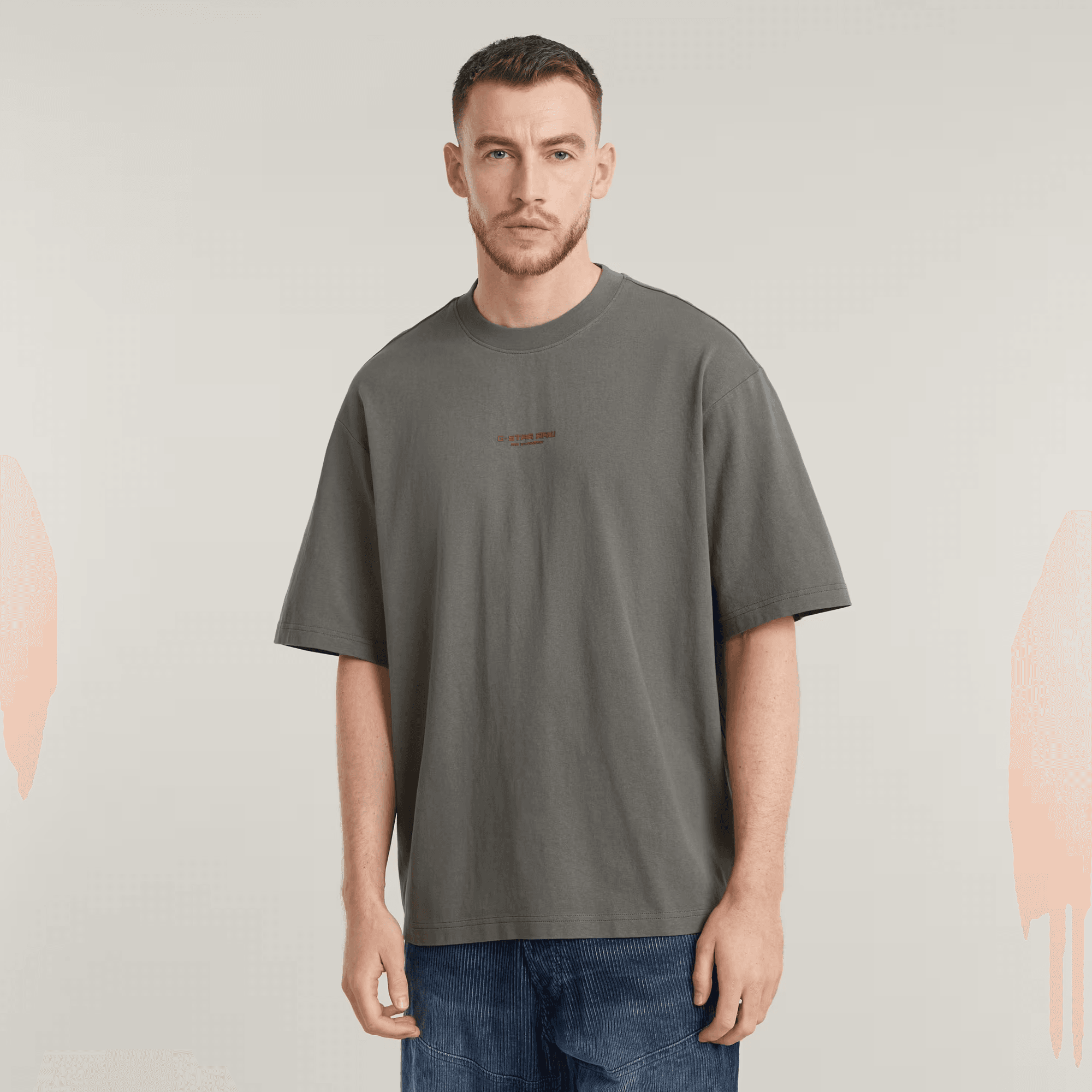 Knolling Back Graphic Boxy T-Shirt in Gs Grey - Milu James St