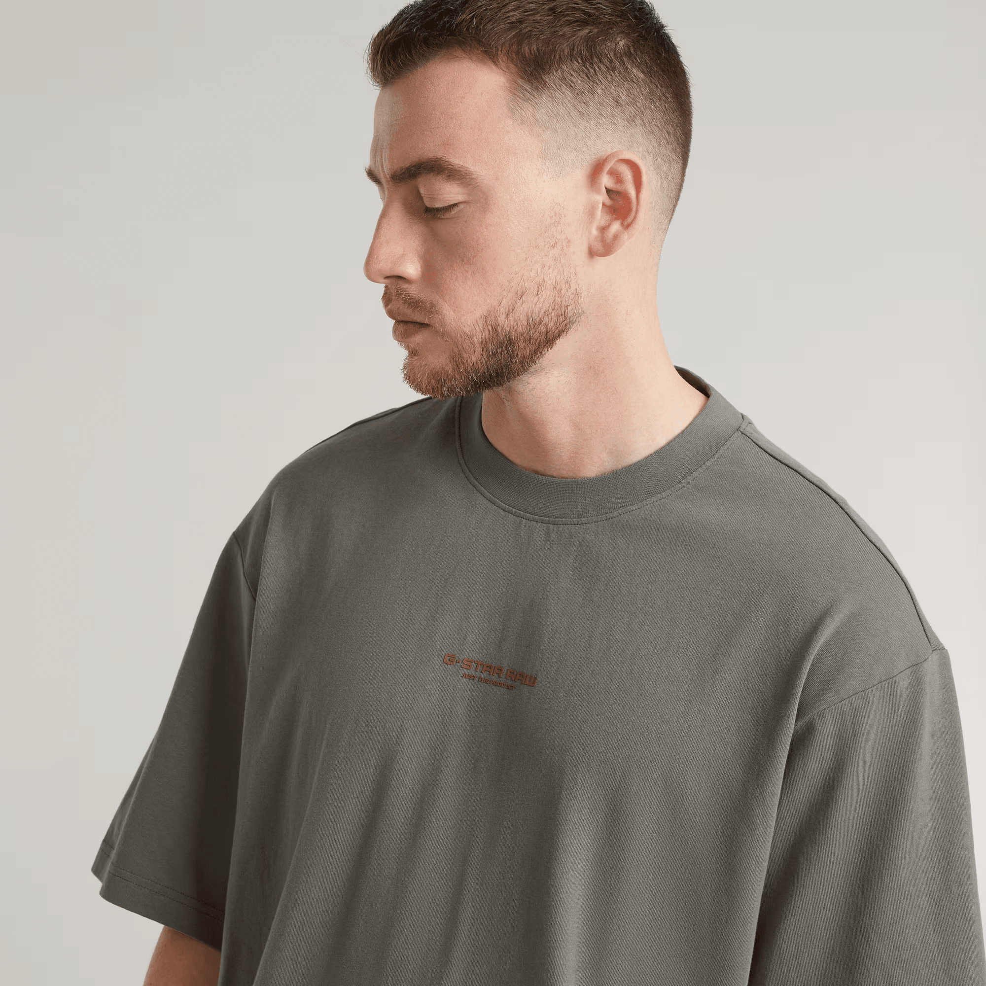 Knolling Back Graphic Boxy T-Shirt in Gs Grey - Milu James St
