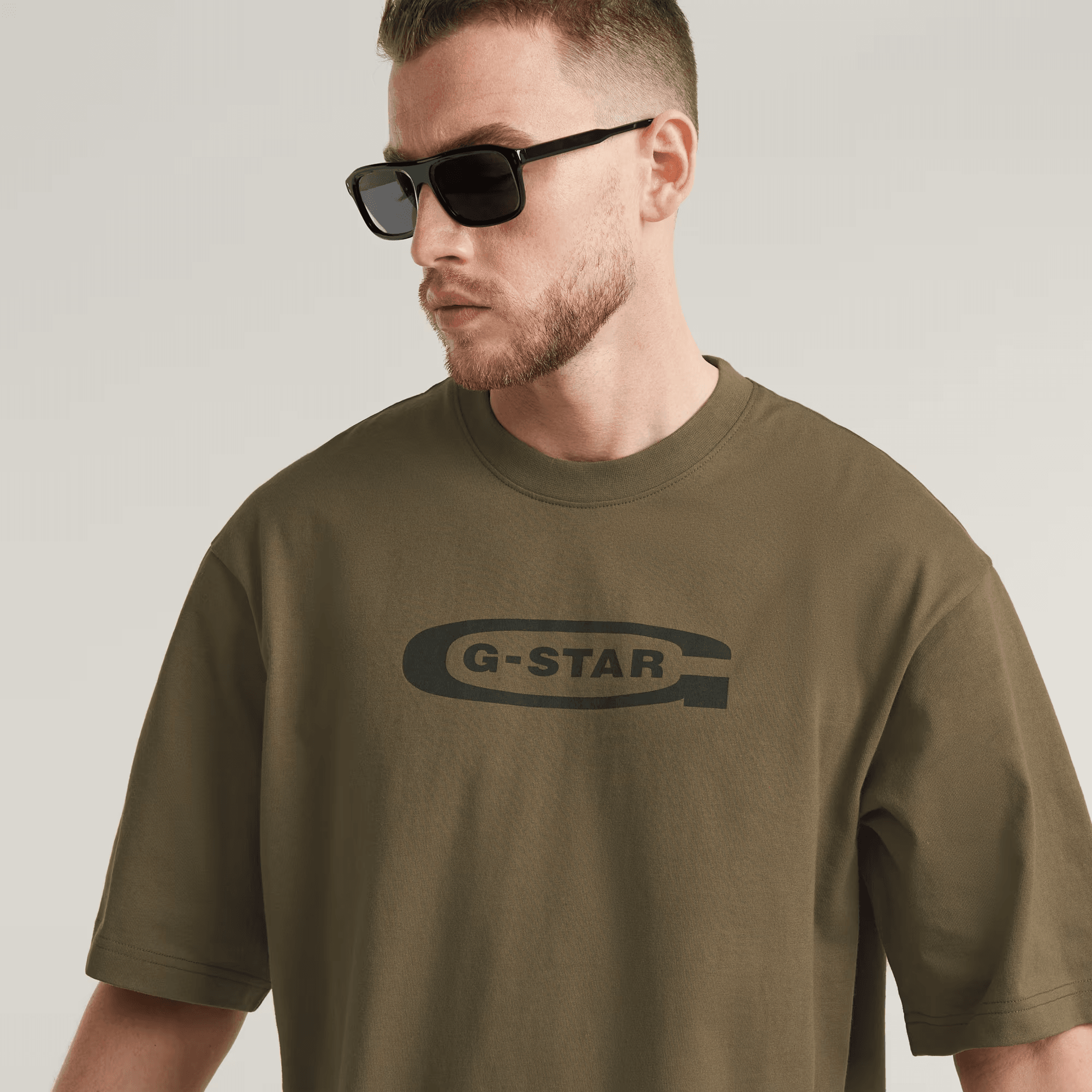 Old Skool Logo Boxy T-Shirt in Turf - Milu James St