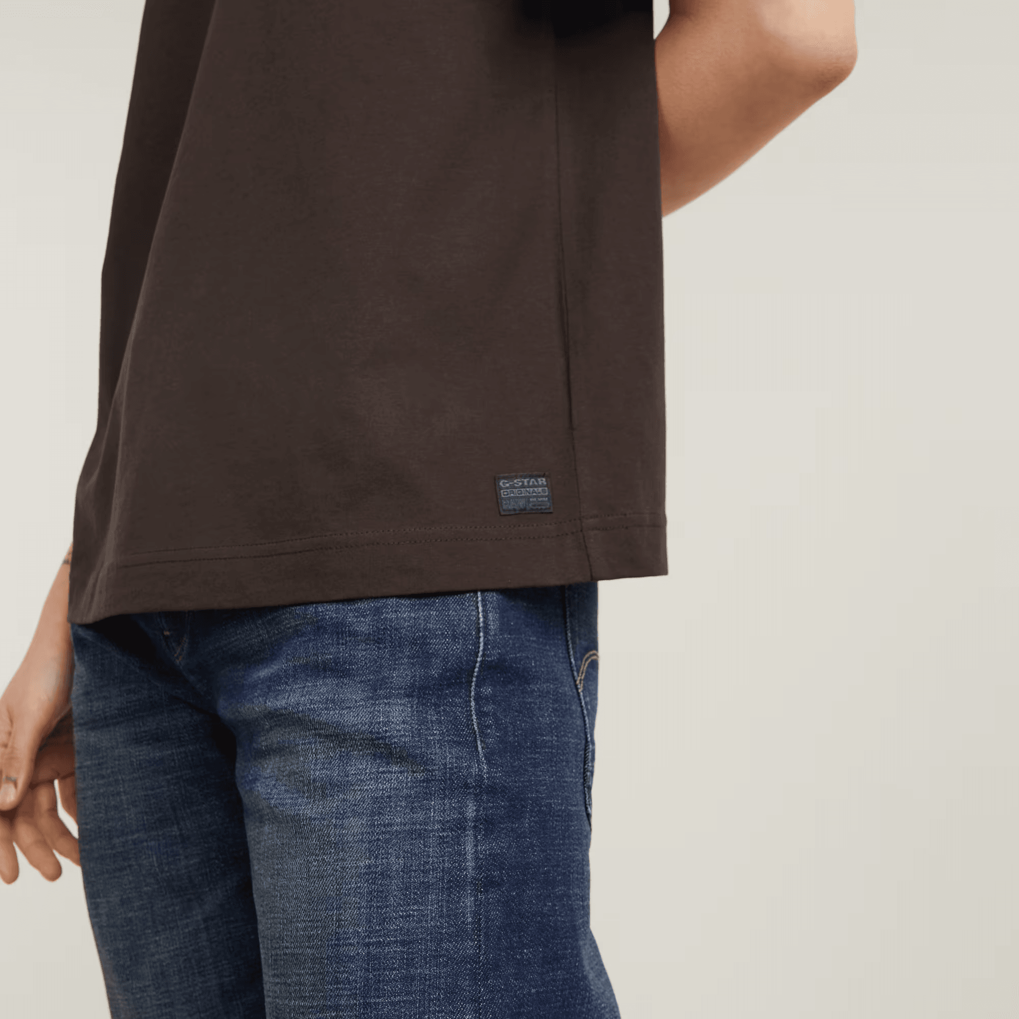 Shiny Print Loose Top in Chocolate Plum