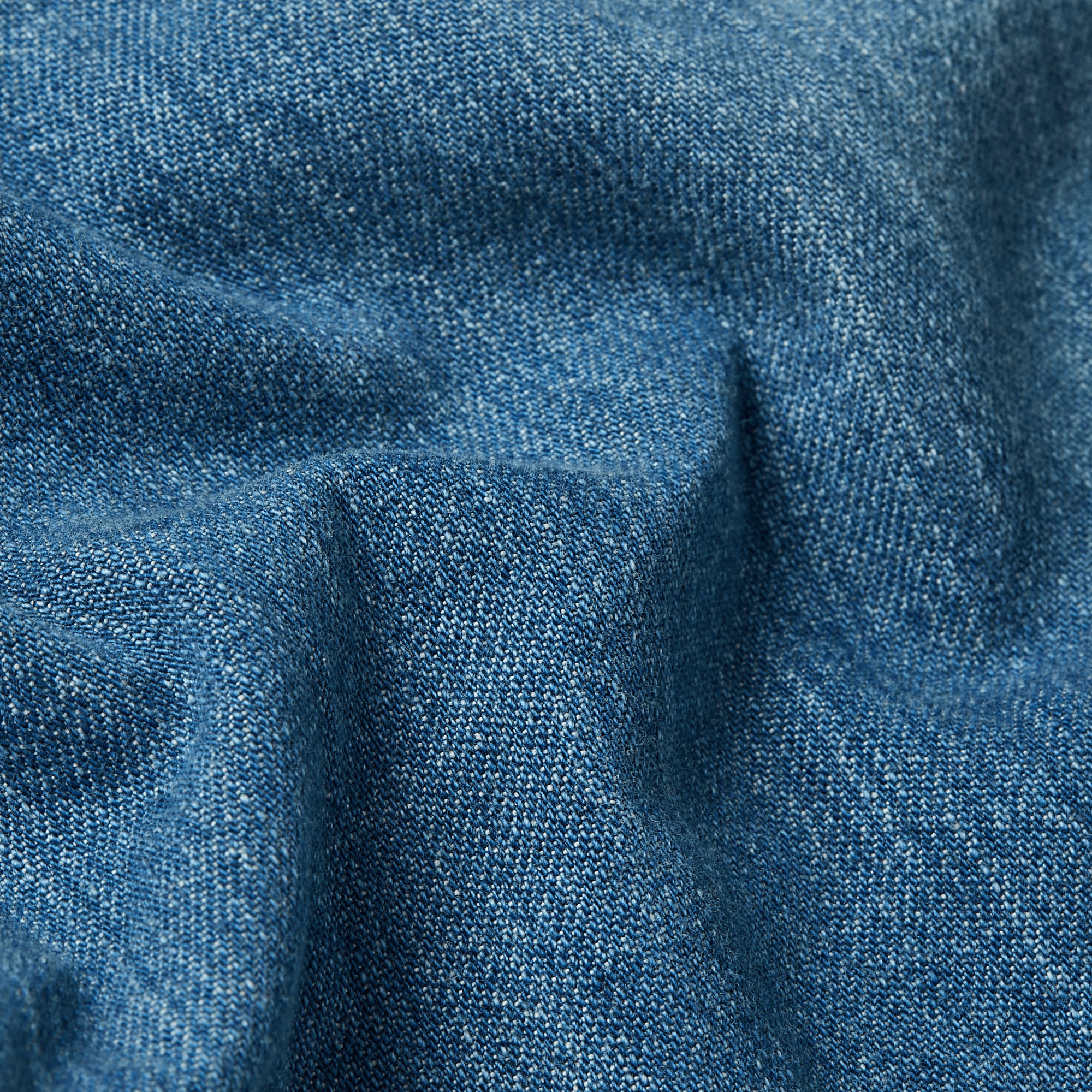 Slim Denim Shirt in Faded Cricket Blue