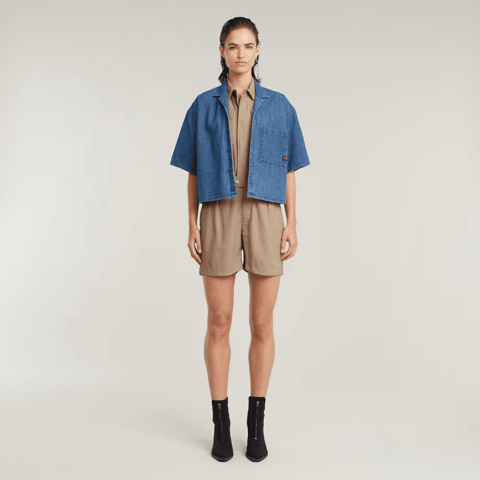 Summer Playsuit in Light Toggee