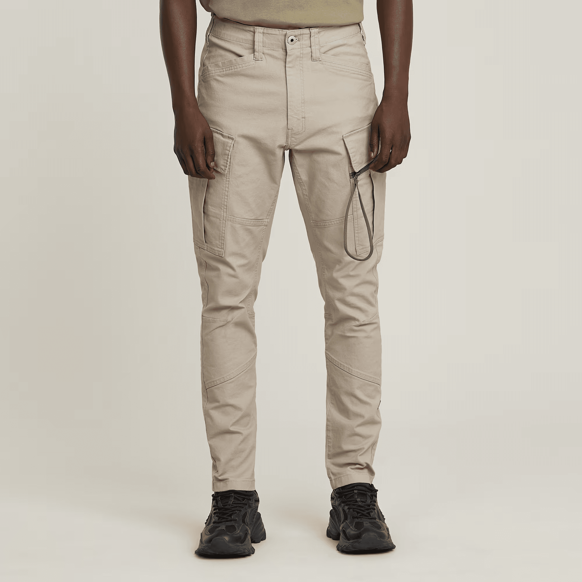 Zip Pocket 3D Skinny Cargo Pants 2.0 in Vintage Khaki