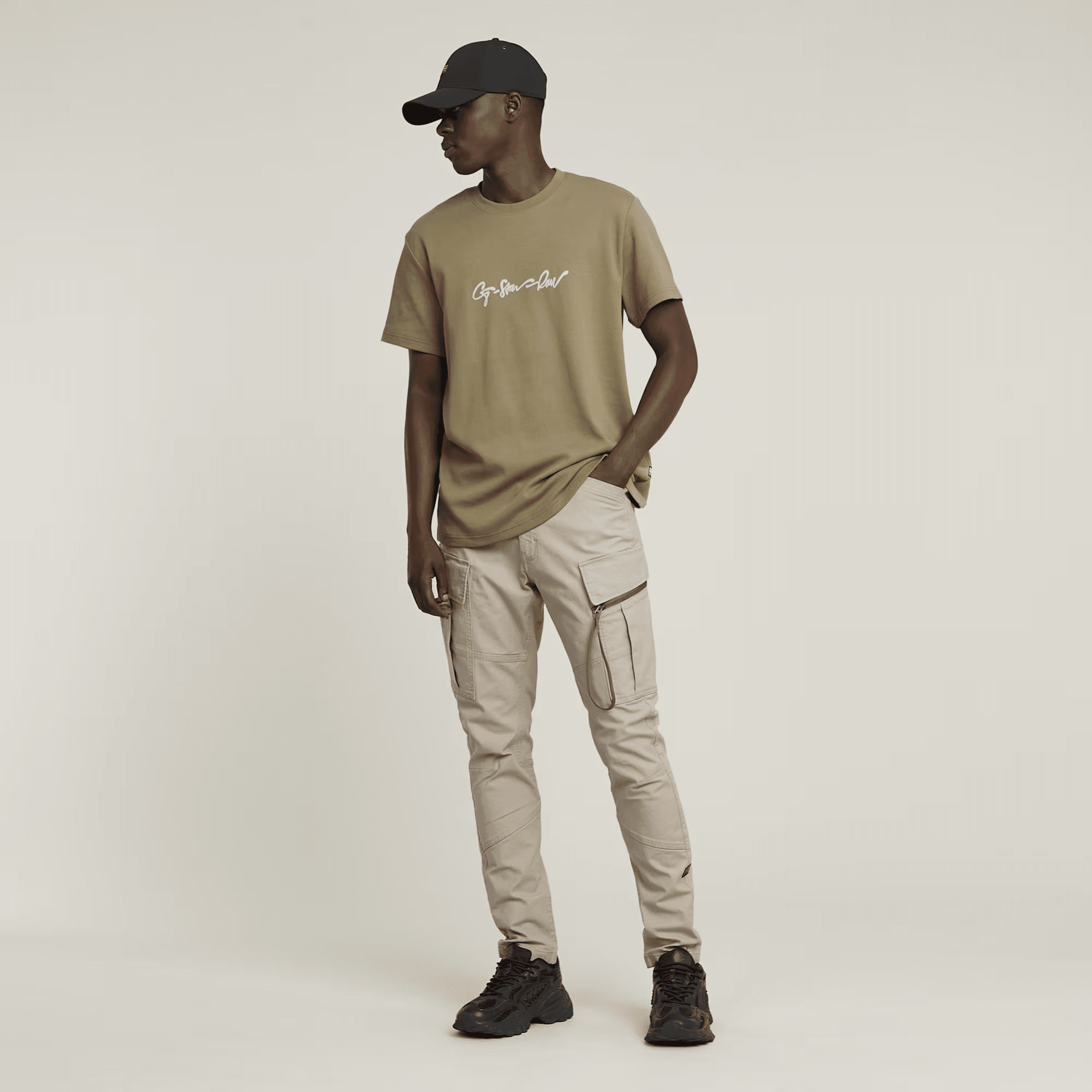 Zip Pocket 3D Skinny Cargo Pants 2.0 in Vintage Khaki