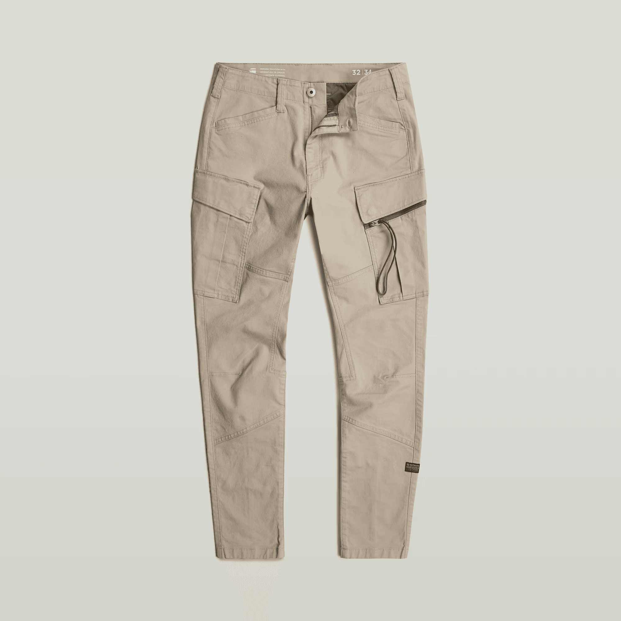 Zip Pocket 3D Skinny Cargo Pants 2.0 in Vintage Khaki