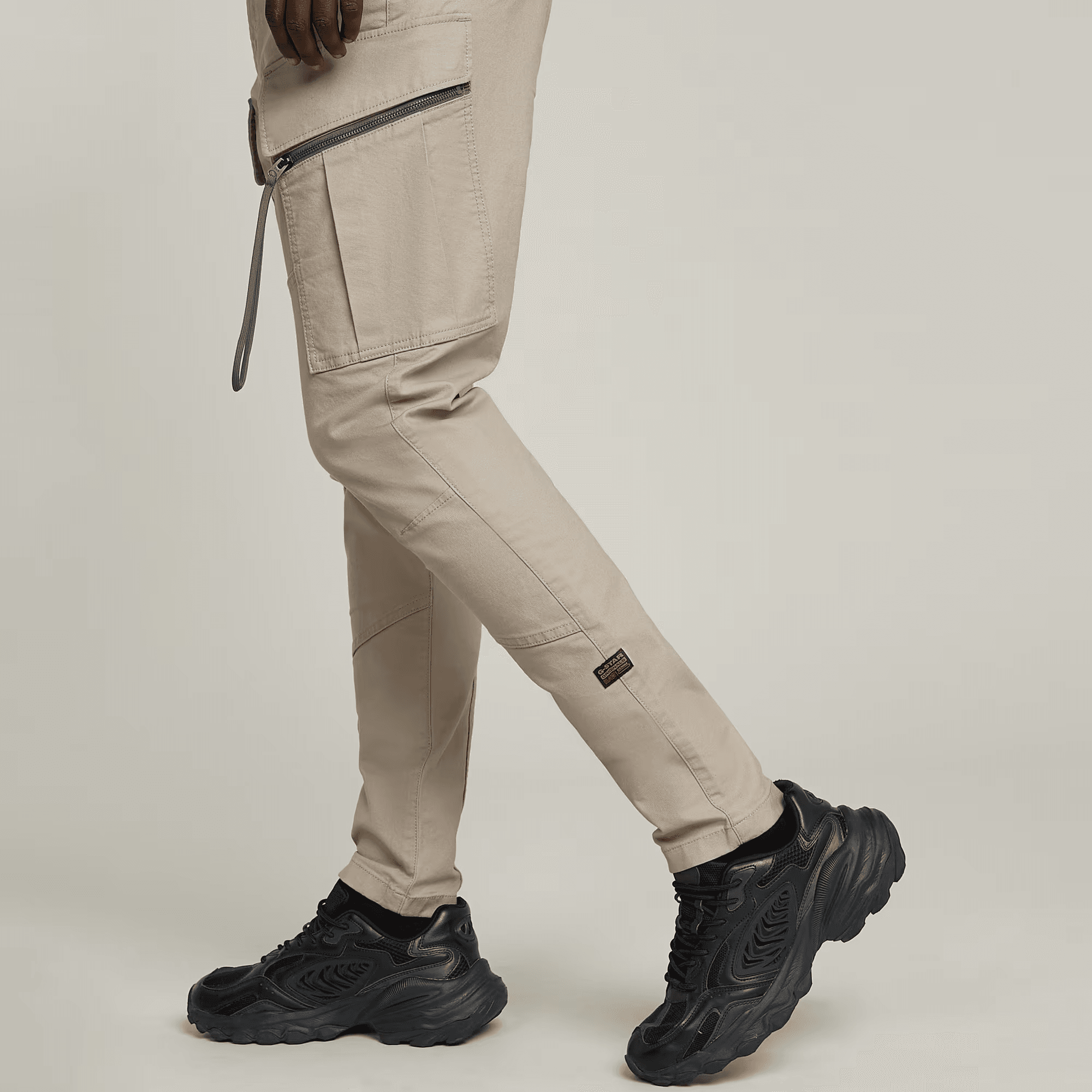 Zip Pocket 3D Skinny Cargo Pants 2.0 in Vintage Khaki