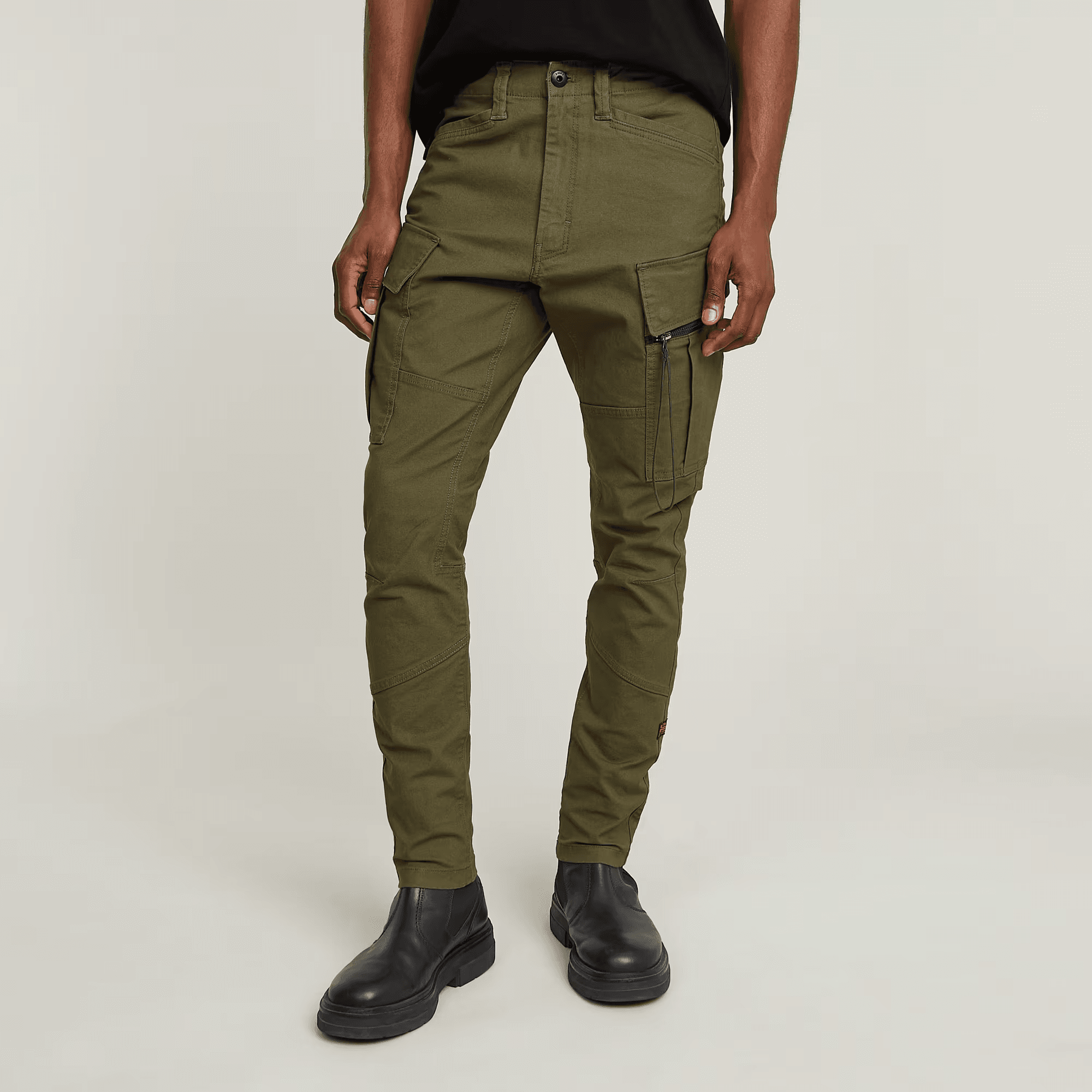 Zip Pocket 3D Skinny Cargo Pants 2.0 in Shadow Olive