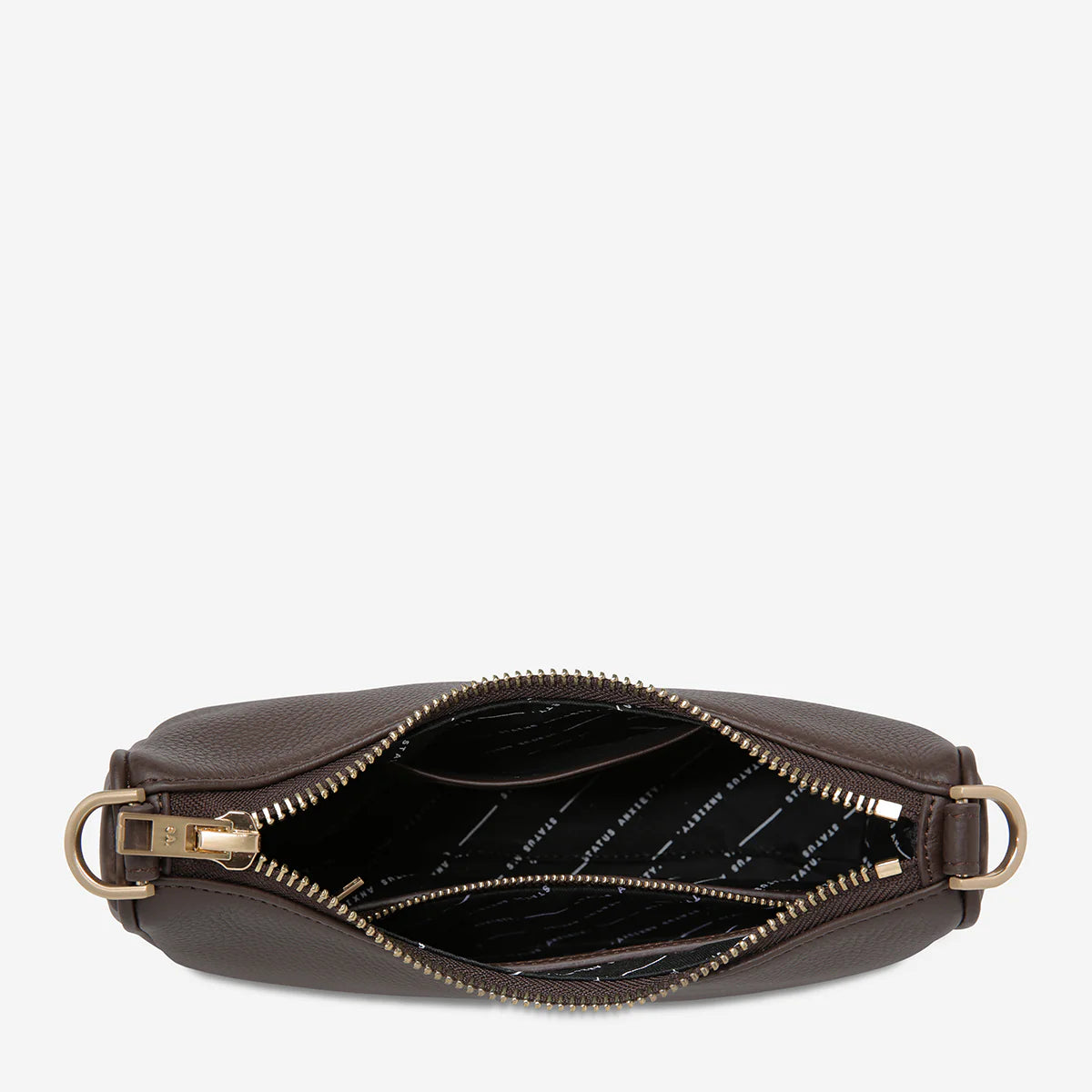 Look Both Ways Bag in Cocoa/Brushed Gold - Milu James St