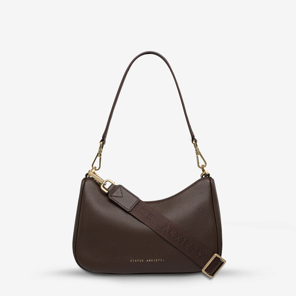 Look Both Ways Bag in Cocoa/Brushed Gold - Milu James St