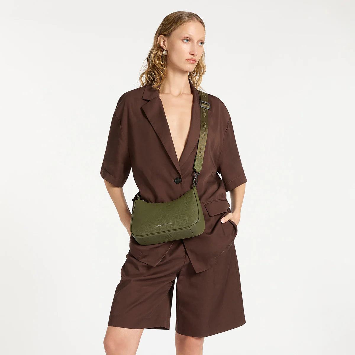 Look Both Ways Bag in Khaki - Milu James St