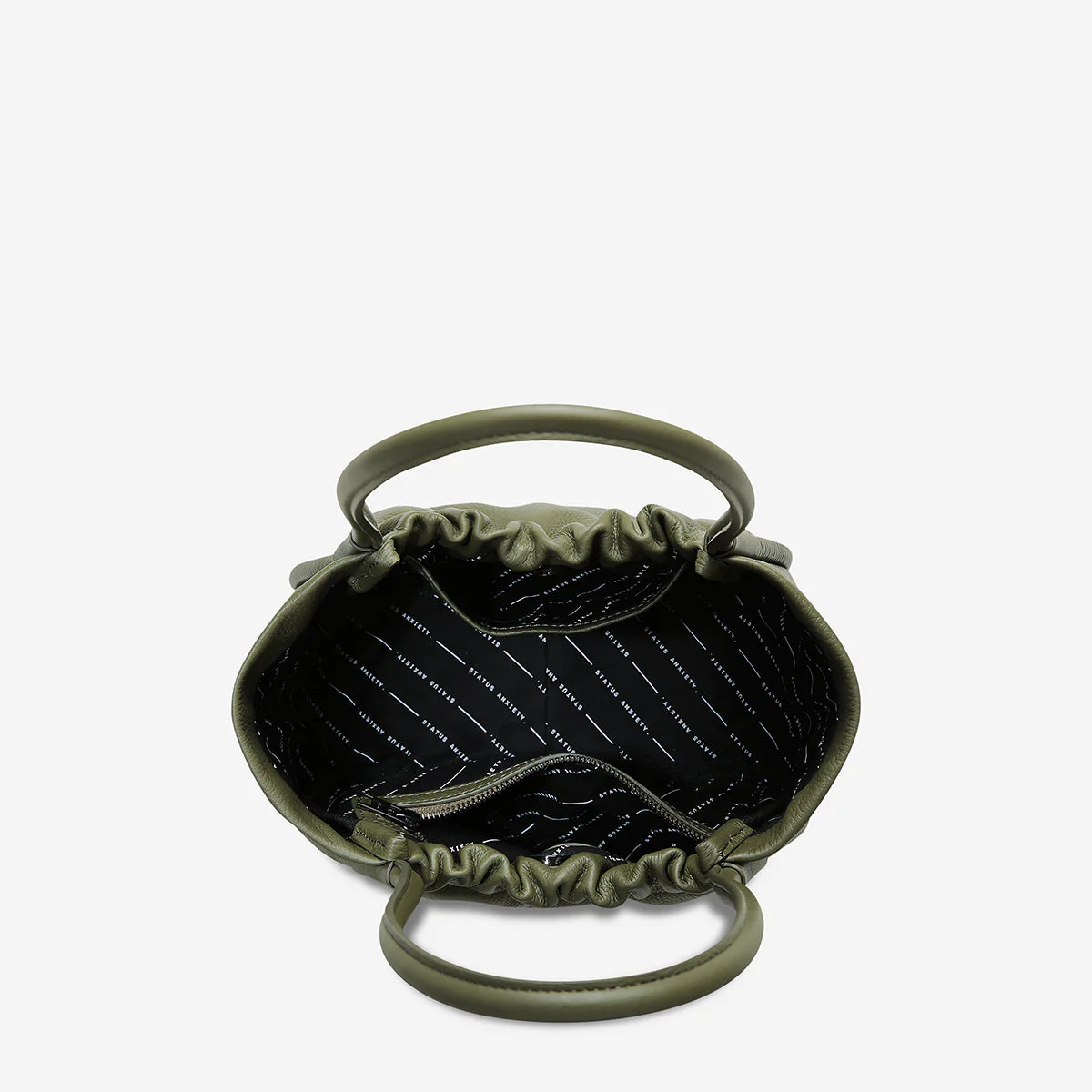 Ordinary Pleasures Leather Bag in Khaki