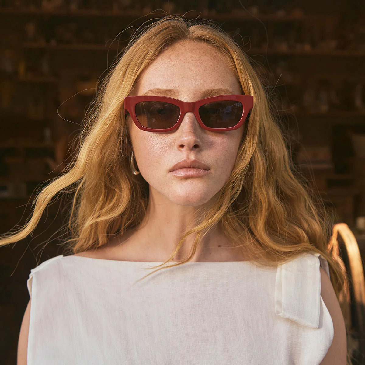 Levity Sunglasses in Cherry - Milu James St