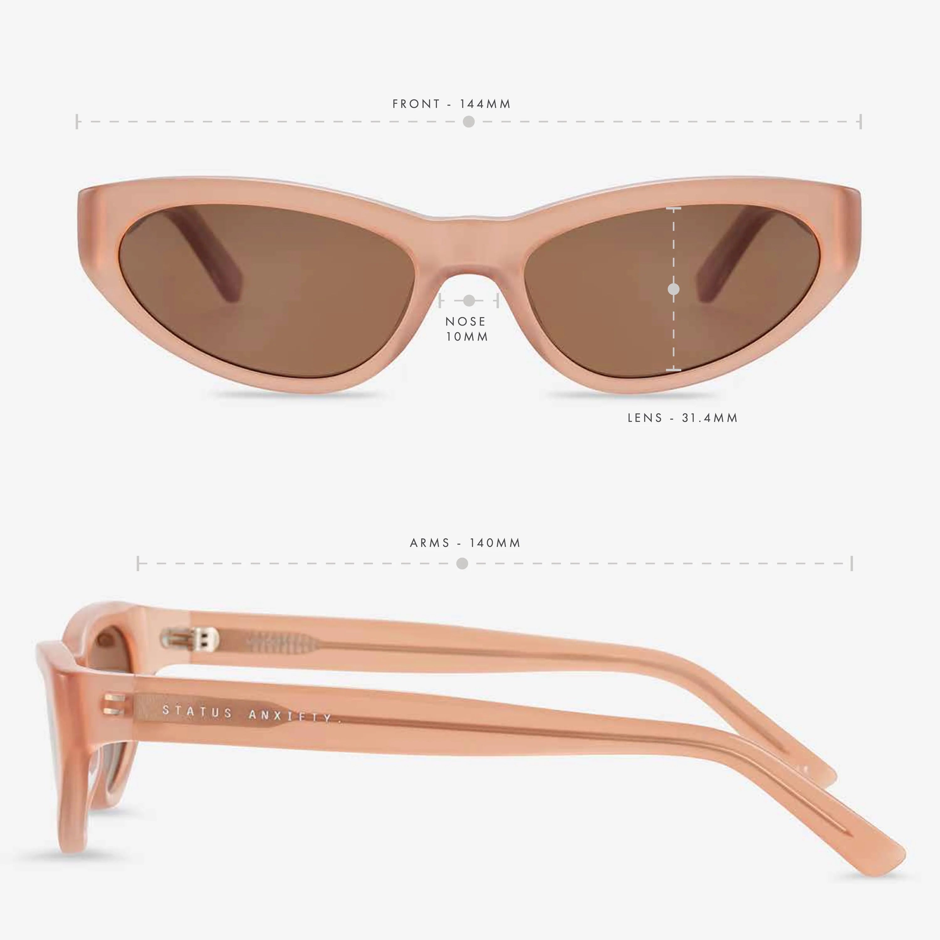 Mindless Sunglasses in Rose
