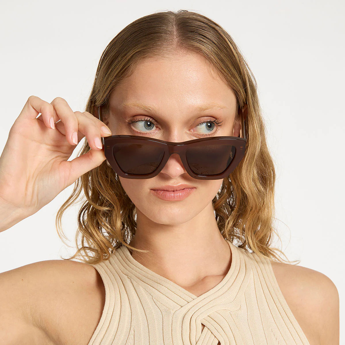 Mirage Sunglasses in Brown - Milu James St