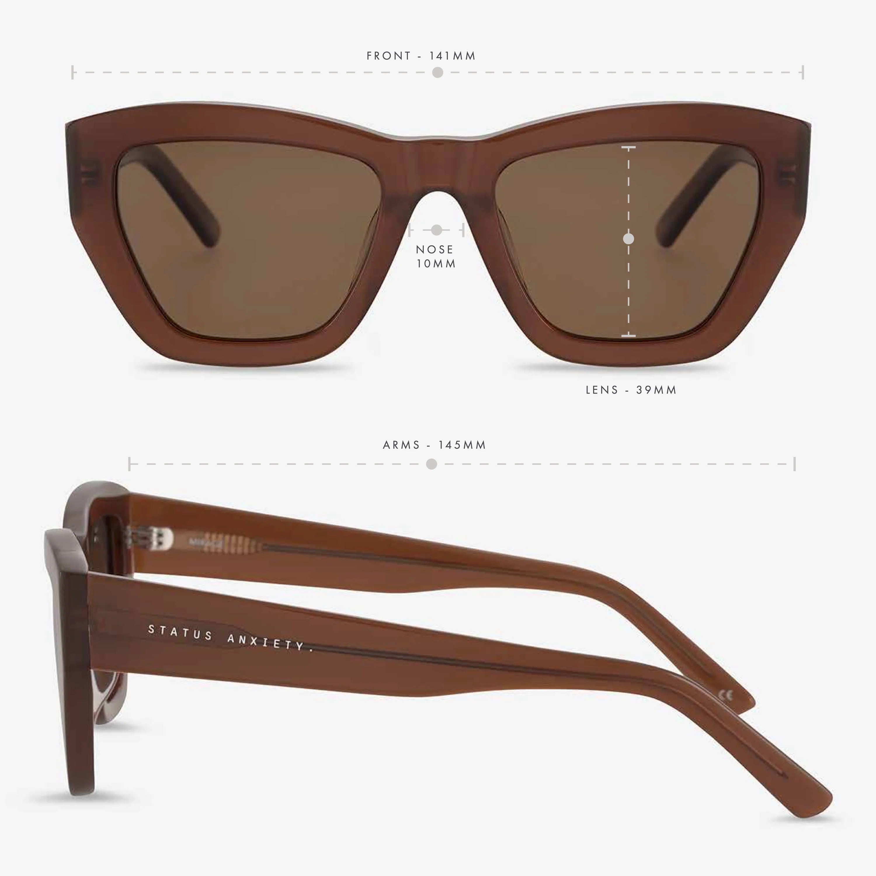 Mirage Sunglasses in Brown - Milu James St