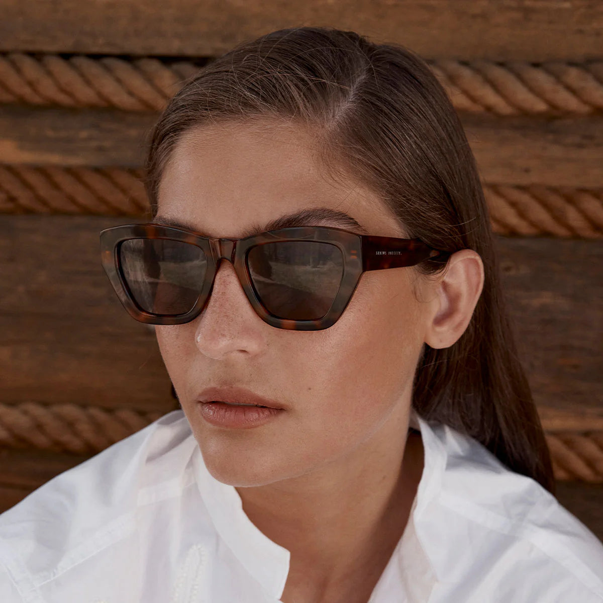 Mirage Sunglasses in Brown Tort - Milu James St
