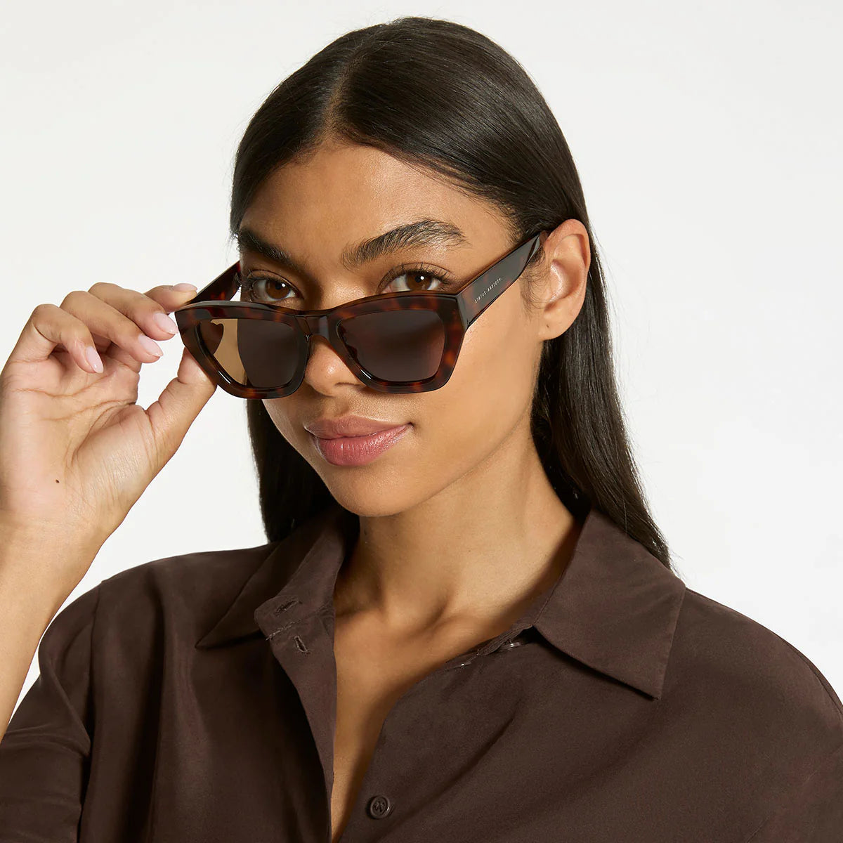 Mirage Sunglasses in Brown Tort - Milu James St