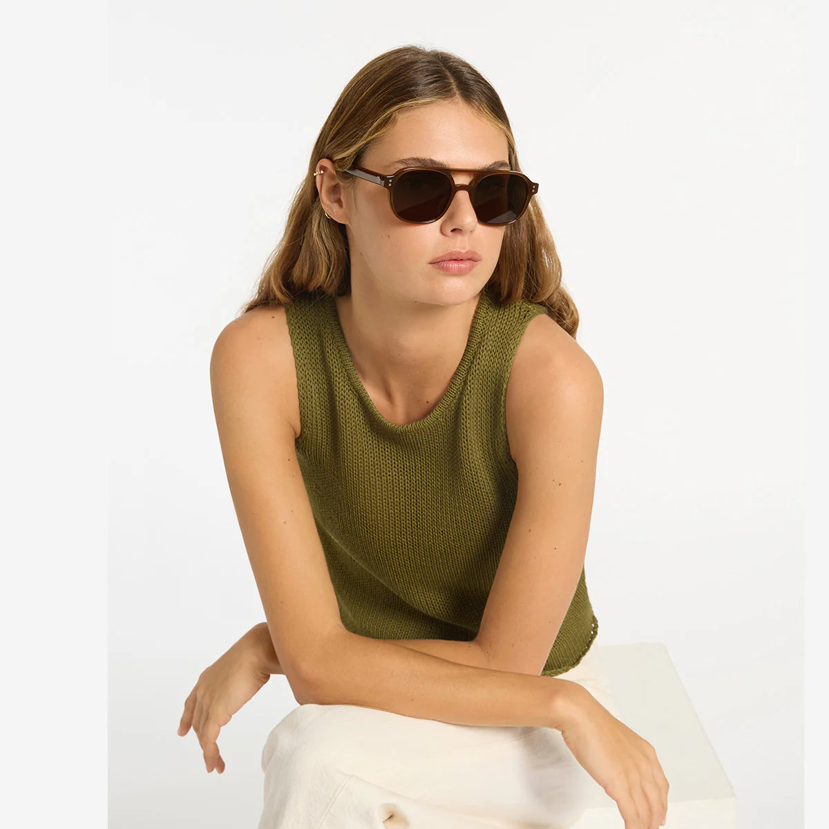 Subliminal Sunglasses in Brown - Milu James St