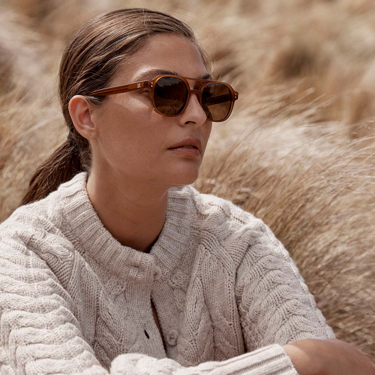 Subliminal Sunglasses in Brown - Milu James St