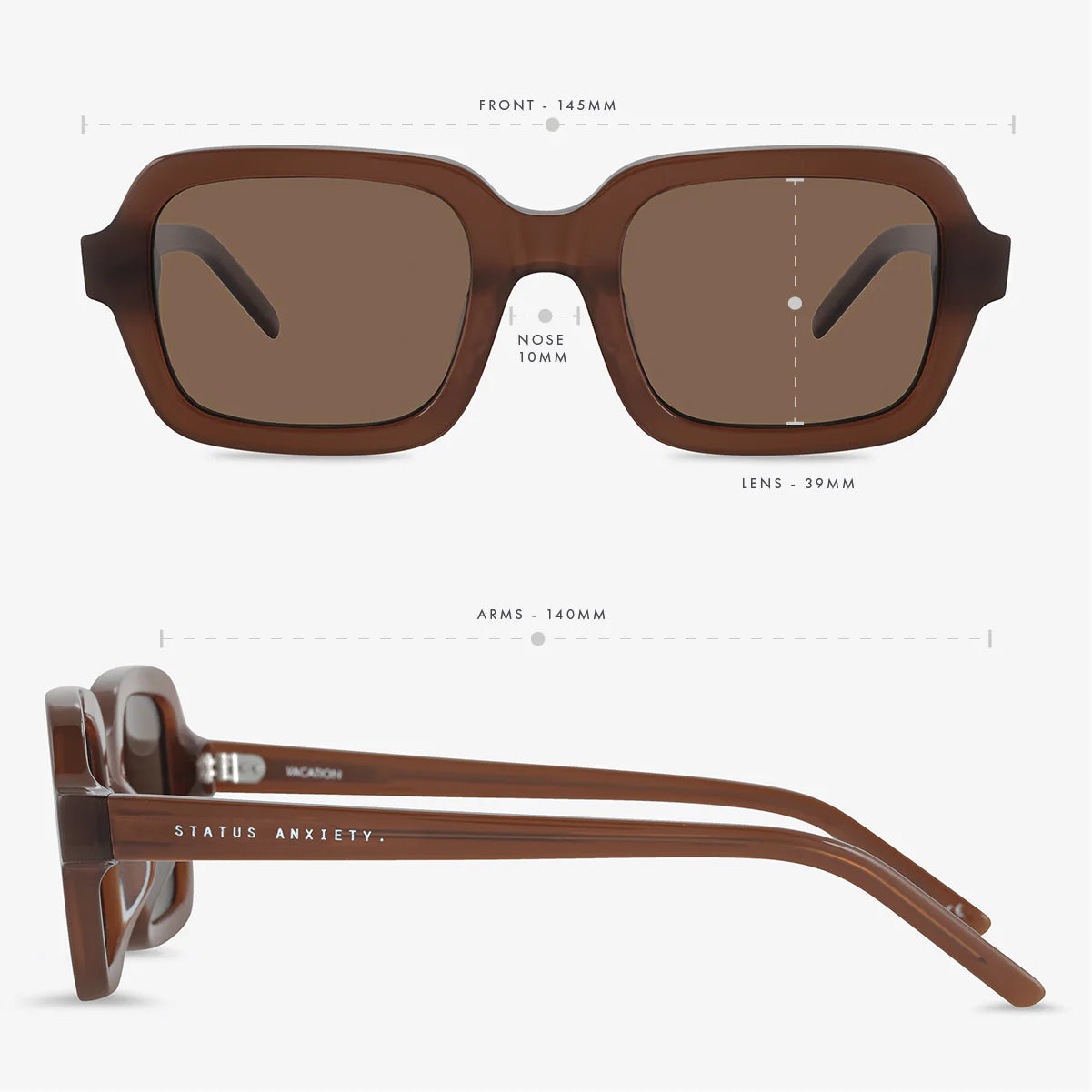 Vacation Sunglasses in Brown