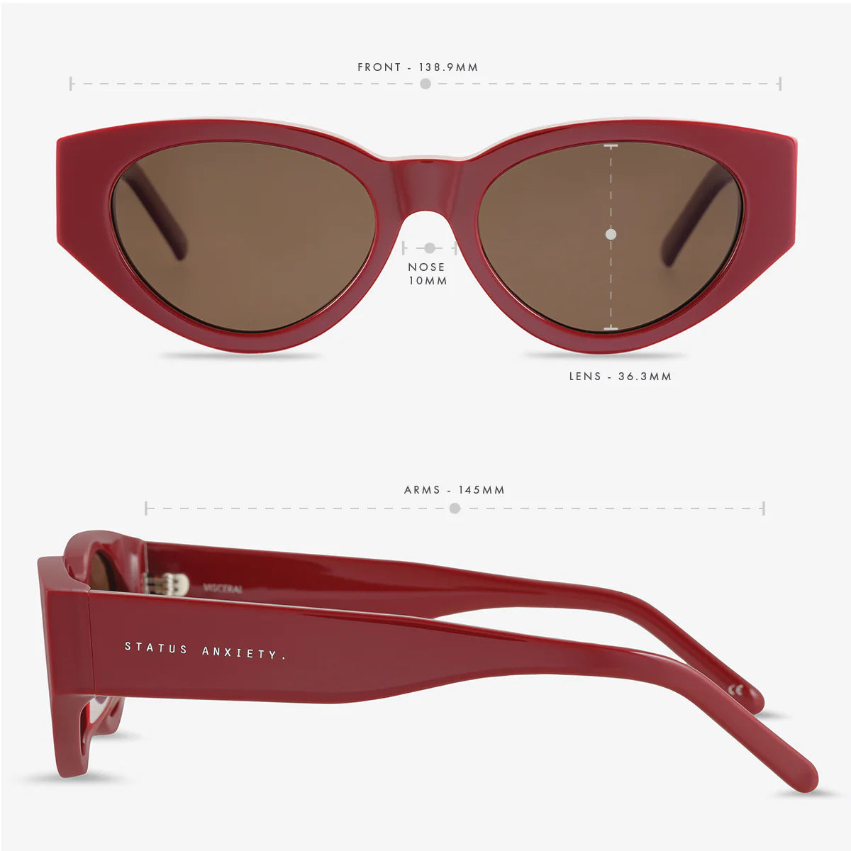 Visceral Sunglasses in Cherry