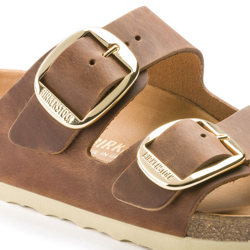 Arizona Big Buckle Oiled Leather in Cognac
