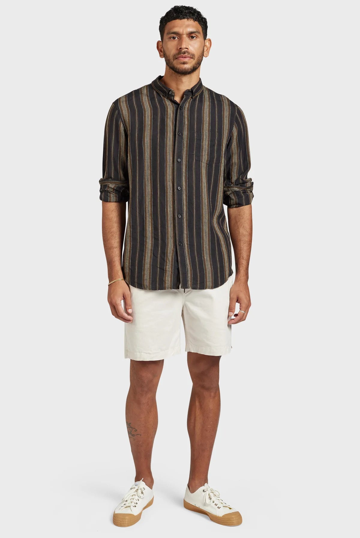 Jeff Linen Shirt in Navy