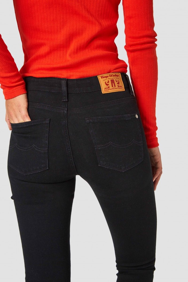 Juno Womens High stay black jean - Milu James St