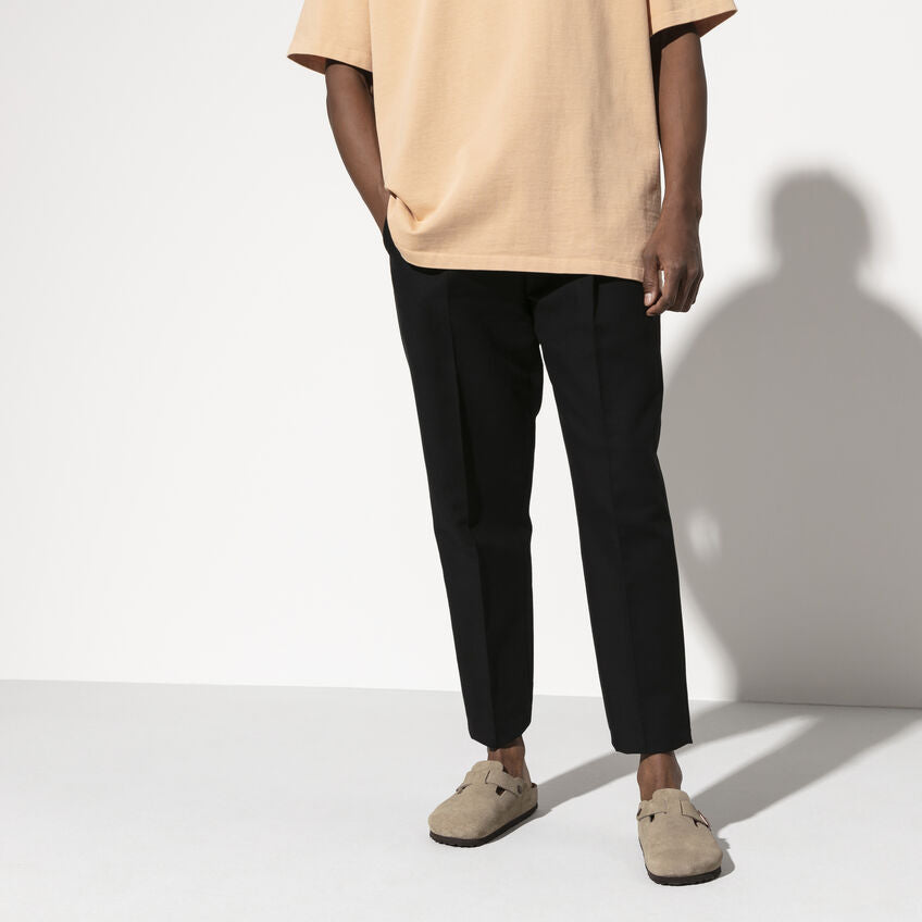 Boston Suede Leather in Taupe (Soft Footbed - Suede Lined)