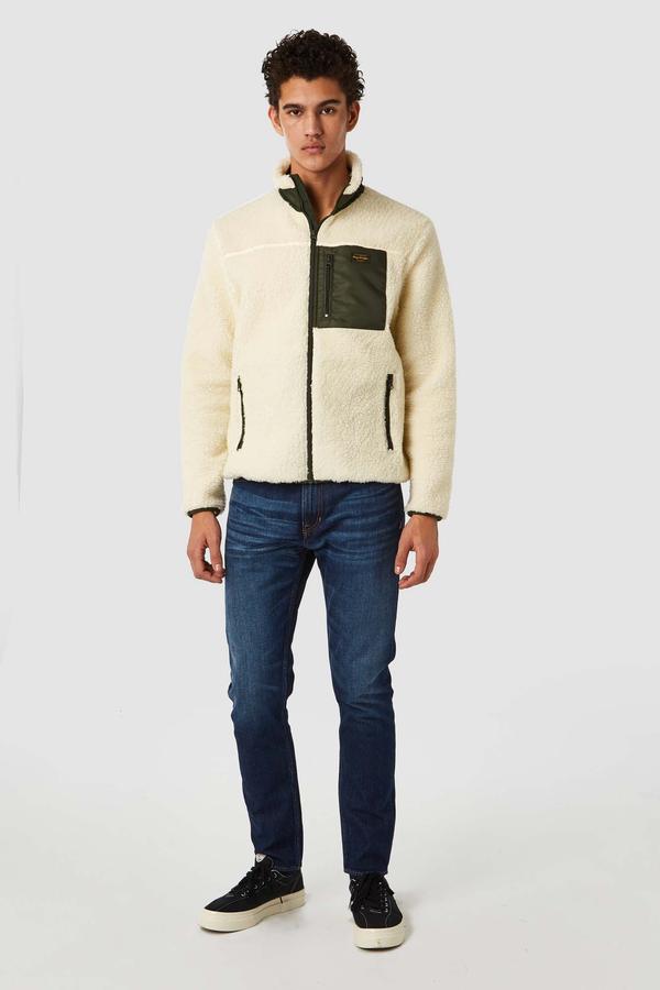Egbert Sherpa Jacket in Off White - Milu James St