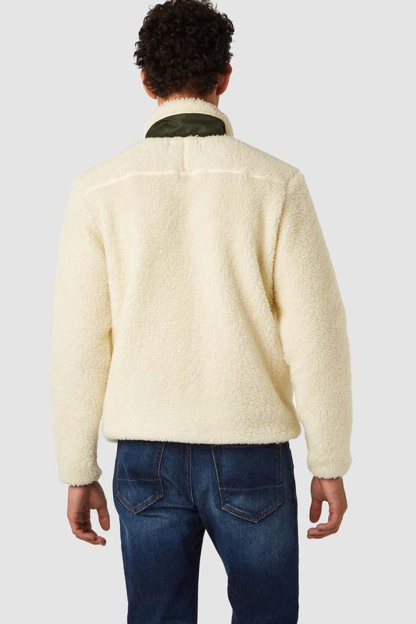Egbert Sherpa Jacket in Off White - Milu James St