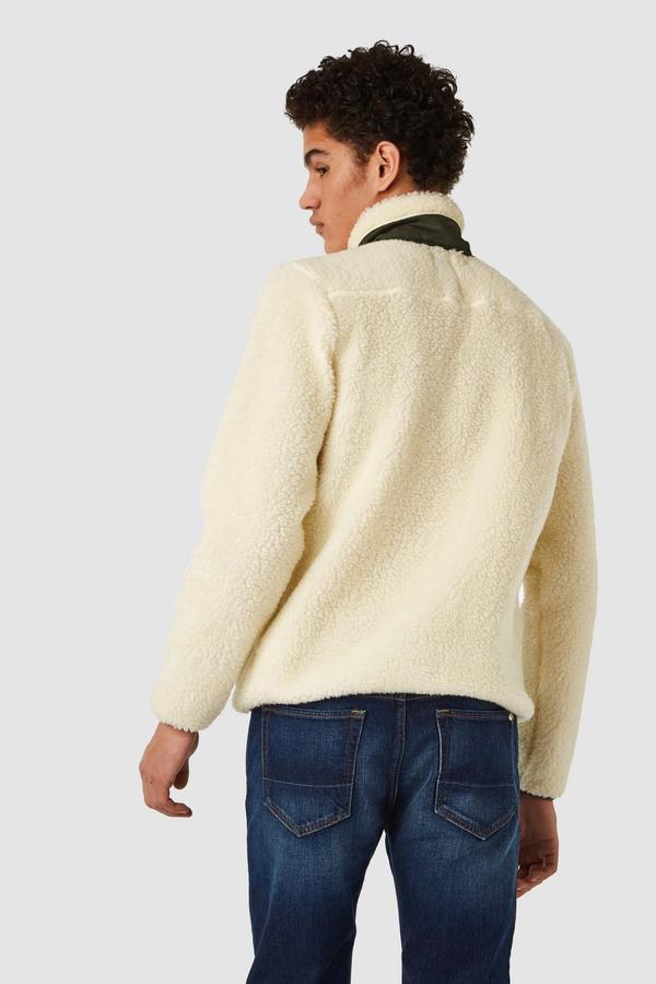 Egbert Sherpa Jacket in Off White - Milu James St