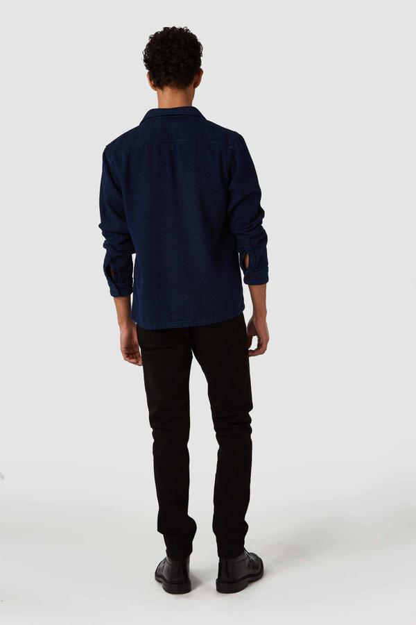 Angus Shirt 2.0 in Indigo Panama - Milu James St