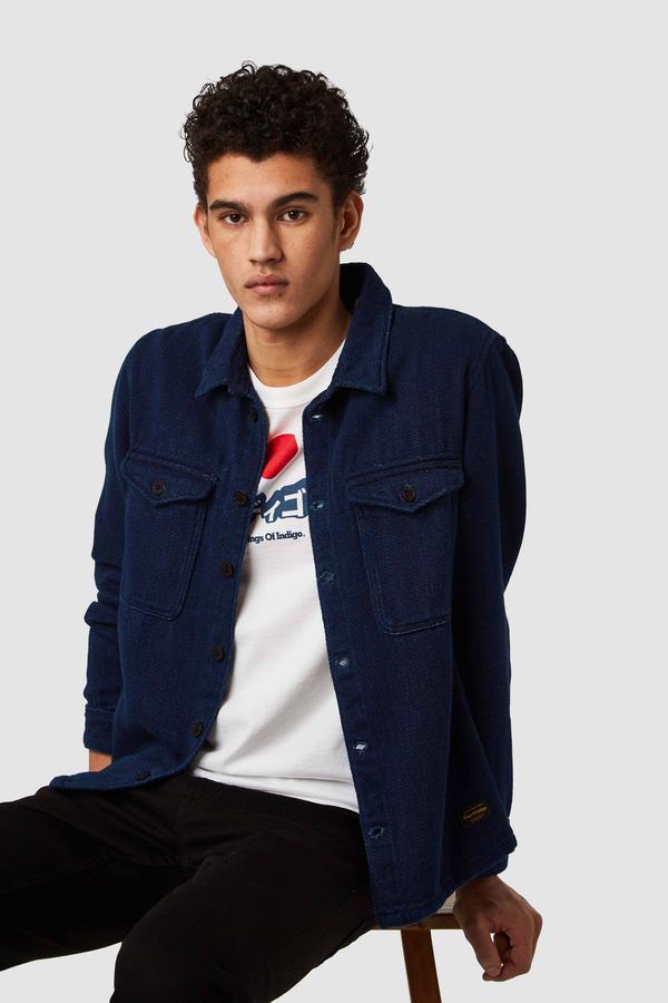 Angus Shirt 2.0 in Indigo Panama - Milu James St