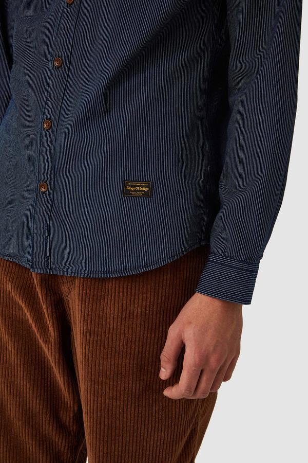 Enda Pocket Shirt in Stripe Denim - Milu James St