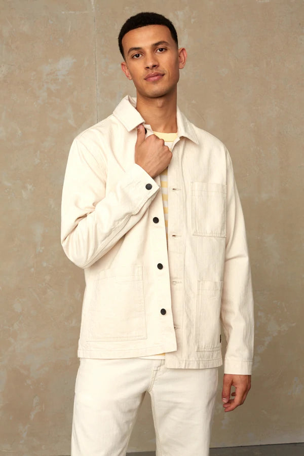 David Jacket in Ecru